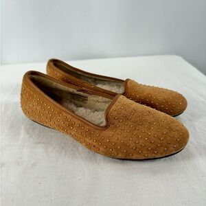 UGG‎ Australia Women's Alloway Studded Flats in Brown Size 5